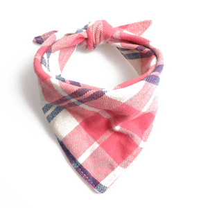 Double Layer <strong>Plaid</strong> Dog <strong>Bandana</strong> Print Pet Cat Dog Scarf <strong>Bandana</strong> - Product Image 2