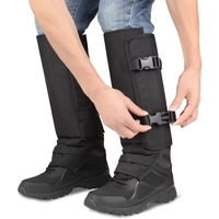 Protège-jambes WECARE, couvre-chaussures de randonnée, couvre-chaussures de raquette, couvre-chaussures d'escalade, couvre-chaussures de marche pour femmes et hommes, 100% polyester, noir/gris/rose, portable