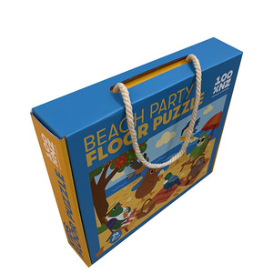 <span class=keywords><strong>Puzzle</strong></span> Educativo in Cartone da 48 <span class=keywords><strong>Pezzi</strong></span> con Scatola con Maniglia in Corda per Bambini da <span class=keywords><strong>2</strong></span> a 4 Anni, Giocattolo Fai-da-Te Prodotto in Cina - Product Image 4