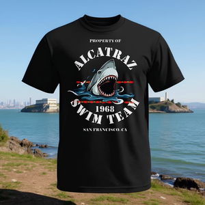 T-shirt vintage de l'équipe de natation Alcatraz 1968 San Francisco Californie - Product Image 3