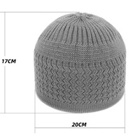 Vente en gros de chapeaux de prière islamiques musulmans turcs Kufi faits à la main en crochet élastique blanc pour hommes