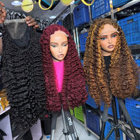 Perruque Frontale Sans Colle 13x6 HD en Cheveux Humains Vierges Bruts Vietnamiens Bouclés Birmans, 40 Pouces, Onde Corporelle, Cuticules Alignées