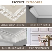 EverWall Guangzhou Moulures de qualité supérieure Moulure décorative intérieure Corniche en Pu Meilleur adhésif pour revêtement en plâtre
