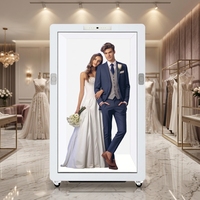 Affichage holographique interactif d'intérieur AI 3D 11-98 pouces, boîte LCD transparente, Holobox humain numérique virtuel pour mariage