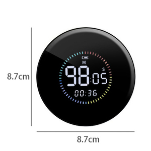 Minuteur de cuisine numérique LED intelligent personnalisé, grand format, magnétique, sur pied, avec affichage visuel, réglage du volume, rappel de temps et fonction de charge pour la cuisson - Product Image 4