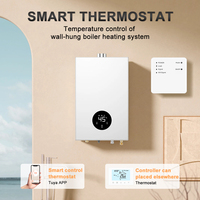 Termostato WiFi RF de Diseño Moderno con Receptor, Botón Táctil Sensible, Termostato Tuya para Caldera de Gas Doméstica, Termostato de Calefacción