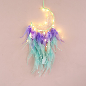 Atrapasueños Colgantes Decorativos, Adornos Creativos <span class=keywords><strong>para</strong></span> el Hogar, Adornos Colgantes de Plumas Estilo Europeo y Americano, Atrapasueños Indio - Product Image 2