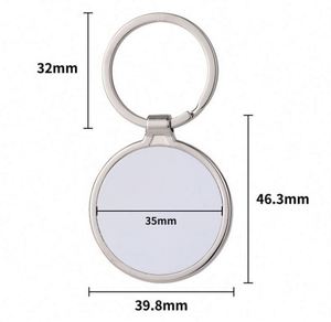 <b>Custom</b> DIY Metal Key Chain Blank Personalize Photo Sublimation Keychain Blanks Heart Rectangle Keyring Sublimation Souvenir Gift - Product Image 6