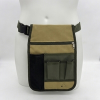 Sac banane kaki multi-poches en toile réglable pour infirmière, médecin, clinique, hôpital, extérieur – Organisateur médical et pochette utilitaire