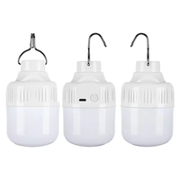 Portable 30W 80W 150W 200W Led USB Rechargeable Lumière Urgence Camping Ampoule Lampe pour Ménage En Plein Air en Stock