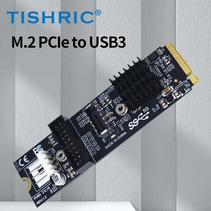 Tichric <span class=keywords><strong>M</strong></span>.<span class=keywords><strong>2</strong></span> PCle to USB3Type-E & C 19/20P scheda di espansione dell'interfaccia controllo principale UPD720201 Nput interfaccia <span class=keywords><strong>M</strong></span>.2MKey - Product Image 2