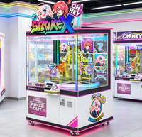 Nouvelle machine de jeu à prix rotative à 4 grilles, à monnayeur, avec système de poussée pour toucher le cible et gagner un cadeau, machine de distribution d'arcade pour centre de divertissement