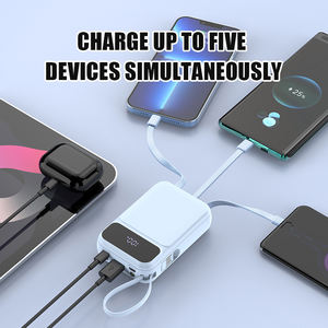 พาวเวอร์แบงค์แบบถอดได้10000มิลลิแอมป์ต่อชั่วโมง WST สายชาร์จเร็ว20วัตต์มีจอแสดงผล LED แบบพกพาสำหรับชาร์จแบตสำรองโทรศัพท์ - Product Image 6