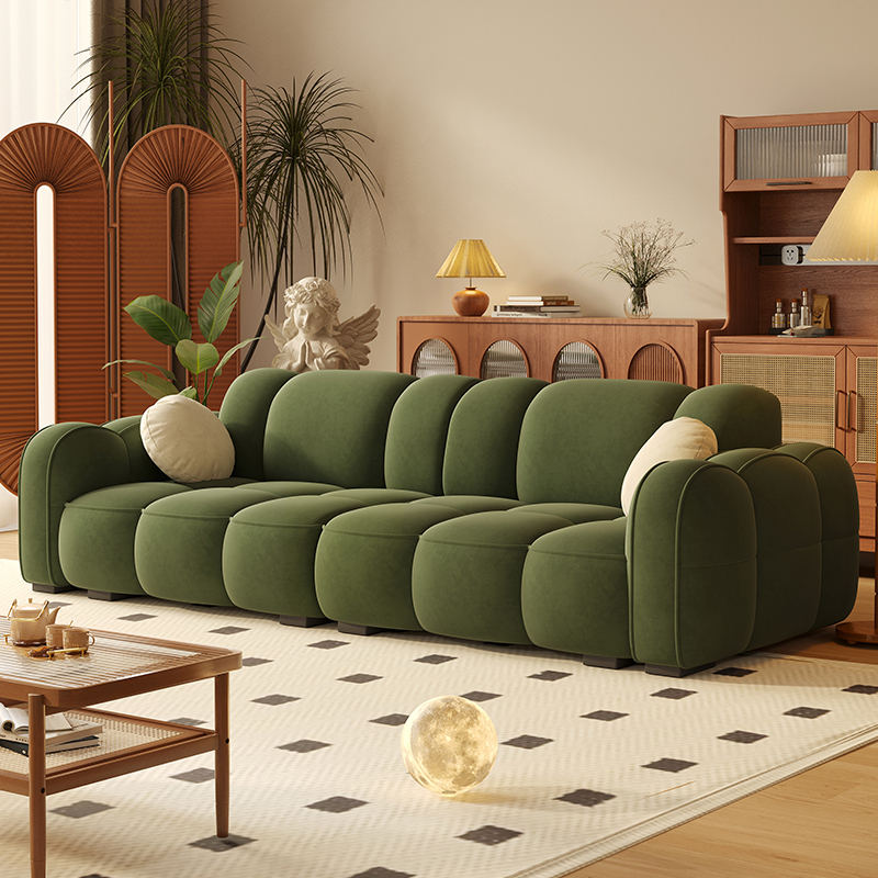 Vintage velours nuage vert-barcelone