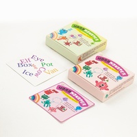 Tarjetas Educativas Infantiles Personalizadas CMYK, Tarjetas de Memoria en Papel Couché, Folletos de Aprendizaje para Niños