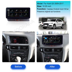 Mookaka Android13 Tự Động Linux Hiển Thị Đa Phương Tiện Screen12.3 ''Không Dây Carplay Cho Audi Q5 2009 2017 Đài Phát Thanh Ghi Đầu Đơn Vị - Product Image 2