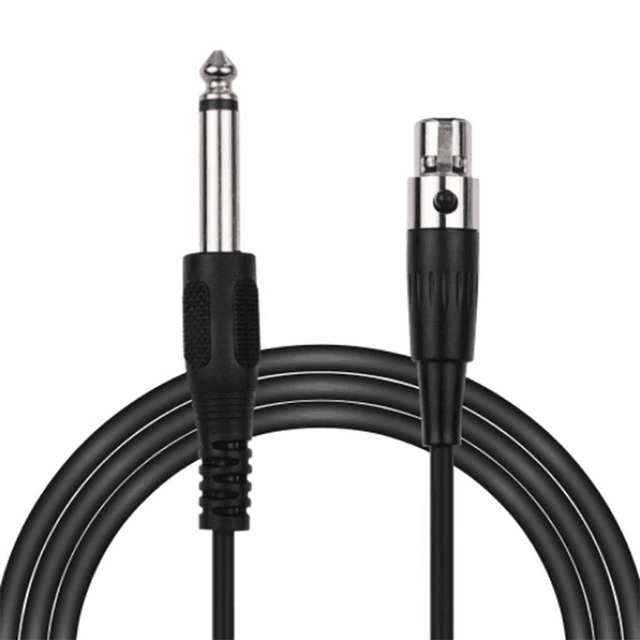 1/4 TRS 6.35mm Female Mini XLR Male Adapter Cable Stereo Balanced Nickel Plated PVC Jacket Audio Video Output Car HDTV Computer