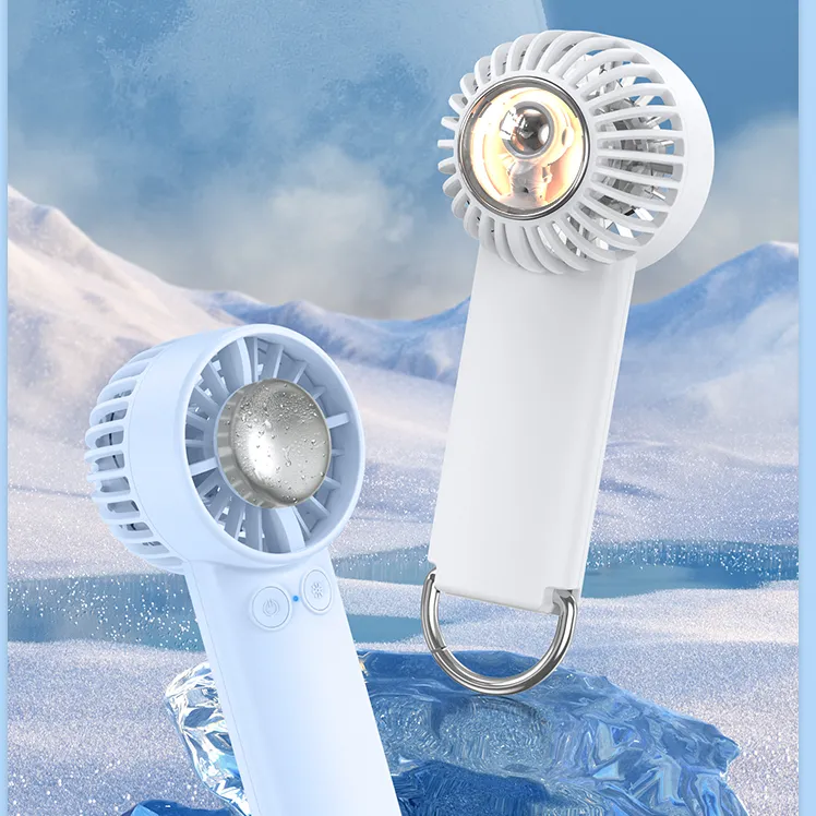 4000mAh USB Rechargeable Portable Handheld Ice Cooling Mini Fan Desktop Mini Fan Outdoor Use