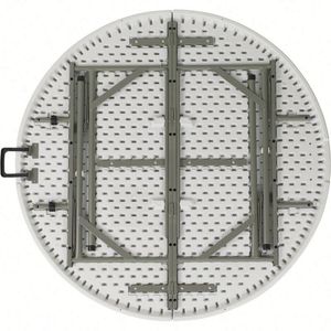 Mesa de muebles para acampar Mesa plegable redonda de plástico HDPE de 5 pies para eventos al aire libre - Product Image 3