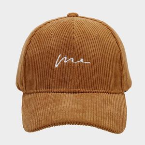 Gorra de béisbol de pana de 6 paneles con visera curva, estilo vintage deportivo formal, para deportes de invierno, con logotipo de letras bordado personalizado, para uso exterior - Product Image 4