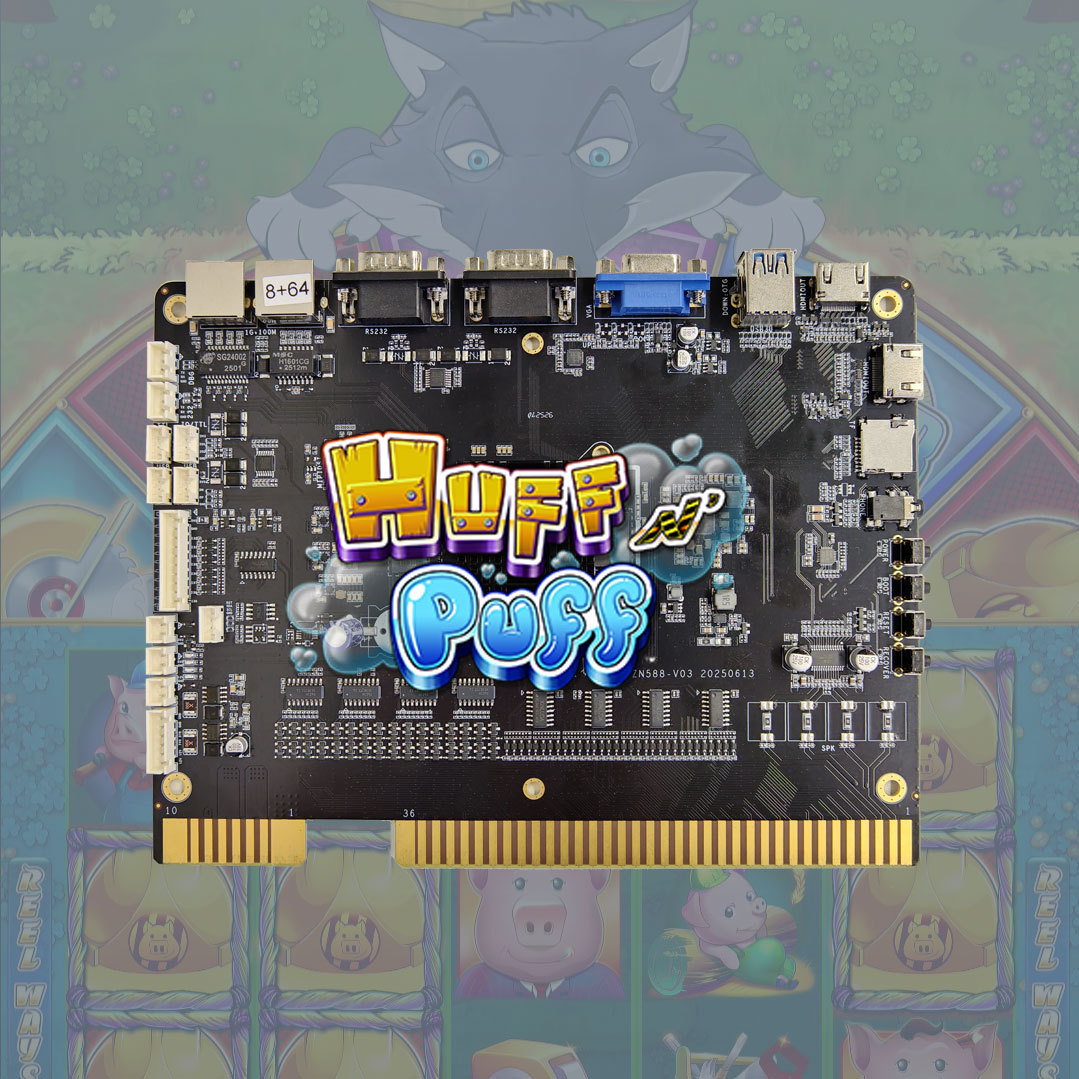 HUFF N' EVEN MORE PUFF Three Little Pigs HOT SALE Vertical Game Boards SKILL GAMES Skill Game Machine