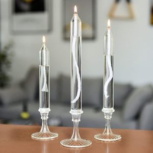 เทียนแก้วทรงสูงสำหรับตกแต่งโต๊ะสำหรับบ้านวันคริสต์มาส - Product Image 5