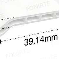Barre d'espacement décorative pour profilés de fenêtres et de portes en PVC blanc, accessoire de volet, bande de joint pour la décoration des cadres