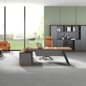 Modern Manager Office Desk Boss Table Melamine Office Furniture Luxury Executive Ceo Desk - Product Image 3