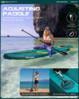 Planche de paddle gonflable de style nouveau en matériau Drop Stitch pour le dropshipping depuis l'entrepôt UE, avec accessoires