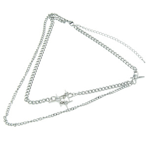 Collar de Cadena con Doble Capa y Forma de Estrella, Estilo Hiphop, de Acero de Titanio, para Hombre, Tendencia 2026 - Product Image 6