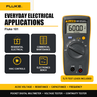   Multimètre numérique portable 101 CAT III 600V Protection IP40 Alimenté par batterie Garantie 1 an Testeur électrique