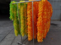 Bufanda roja Boa de plumas de pavo para mujer, fiesta en casa, boda, decoración de Navidad, ropa artesanal, disfraz, vestido de baile, accesorios de Cosplay