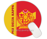 Tapis de souris rond personnalisé promotionnel SGR Sigma Gamma Rho Sorority, base en caoutchouc antidérapante, accessoires informatiques
