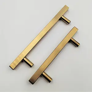 10 Inch T Bar Golden Cabinet Furniture Handles Cheap Kitchen Cabinet Knobs And Pulls
