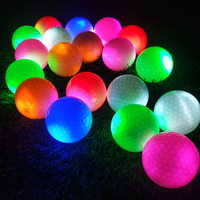 Balle de golf à led vierge en gros d'usine Balle de golf à impact personnalisée à 3 couches avec logo Balles d'entraînement de golf de haute qualité