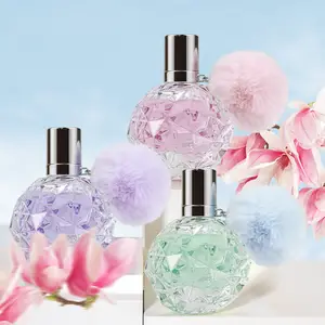 Perfume feminino 50ml, fragrância floral e frutas, venda direta de fábrica