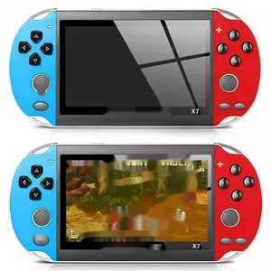 2024 New X7 Mini Handheld-Spielkonsole 8G Spielmaschine 4,3 Zoll wiederaufladbarer tragbarer Fernseh-Spieler