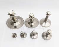 Pieds de nivellement universels à base pivotante en acier inoxydable 30-150 mm avec rotule et boulons M8 M10 M12 M16 M20 M24 M30