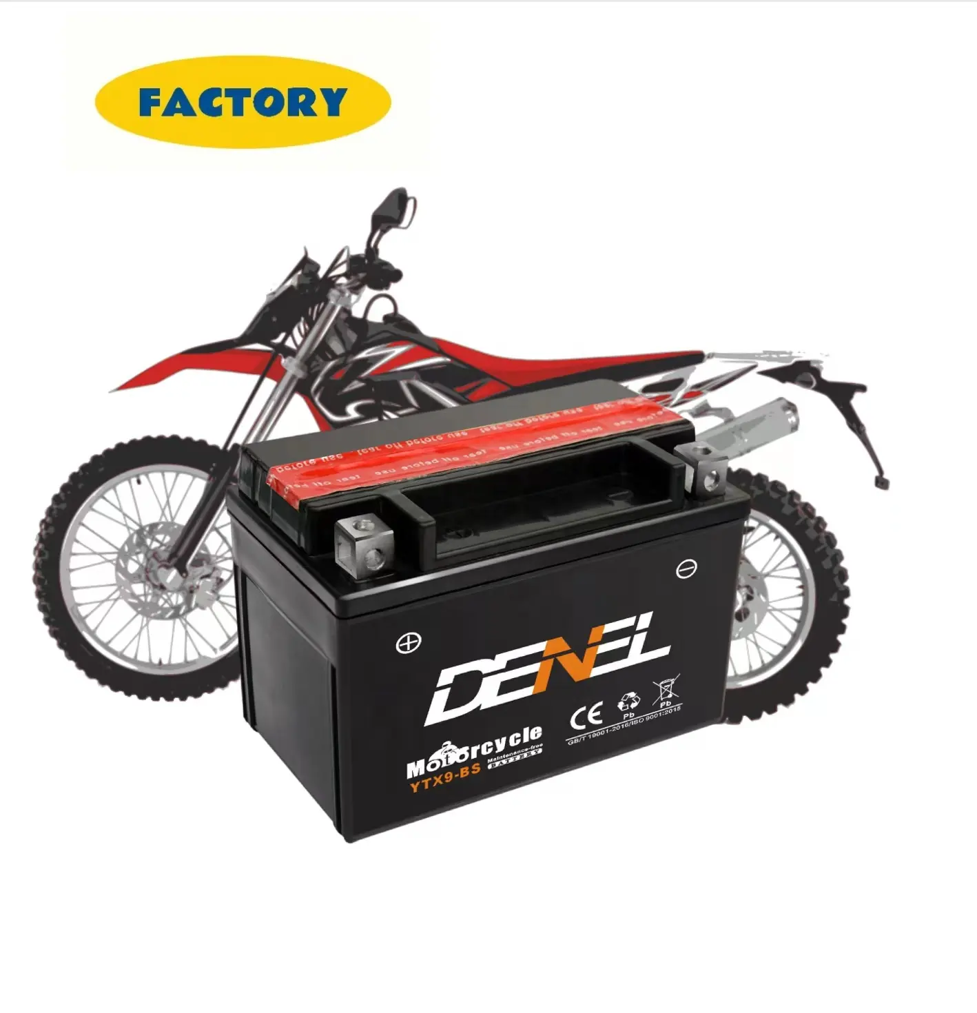 Motorfiets Onderdelen/Machtige Max Motorfiets Batterij YTX9-BS 12 Vaccu Voor Motorfiets