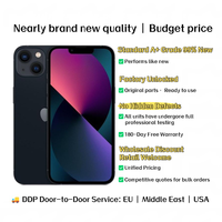 Venta al por Mayor de Teléfonos Usados Desbloqueados para 13 Midnight, 256GB de Almacenamiento, Pantalla de 6.1 Pulgadas, Doble SIM, 5G, 4GB de RAM, Distribuidor Global Minorista