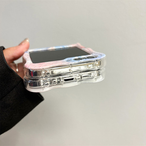 เคสโทรศัพท์สำหรับ <span class=keywords><strong>Samsung</strong></span> Z <span class=keywords><strong>Flip</strong></span> 6 5 4 <span class=keywords><strong>3</strong></span>สร้อยข้อมือลายการ์ตูนรูปผีเสื้อสีชมพูสำหรับ Flip6 Z เคสกันกระแทก6 ZFlip6เวฟ - Product Image 6