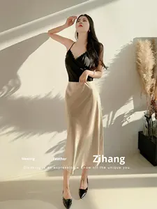 <span class=keywords><strong>กระโปรง</strong></span>ผ้าไหม<span class=keywords><strong>ม</strong></span>ัลเบอร์รี่เนื้อหนา 100% ขนาด 22 <span class=keywords><strong>ม</strong></span><span class=keywords><strong>ม</strong></span>. ผ้าซาตินเนื้อนุ่<span class=keywords><strong>ม</strong></span> ทรงเอวสูง สไตล์วินเทจฝรั่งเศส ประดับลูกปัด กันยับ หรูหรา สง่างา<span class=keywords><strong>ม</strong></span> ชายกระโปรงระบาย - Product Image 3