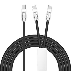 2 in 1 Schnell ladegerät Silikon USB C Kabel für iPhone 7 8 11 12 13 14 15 16 PD Schnell ladekabel 2-in-1 PD 100W 27W Datenkabel - Product Image 1