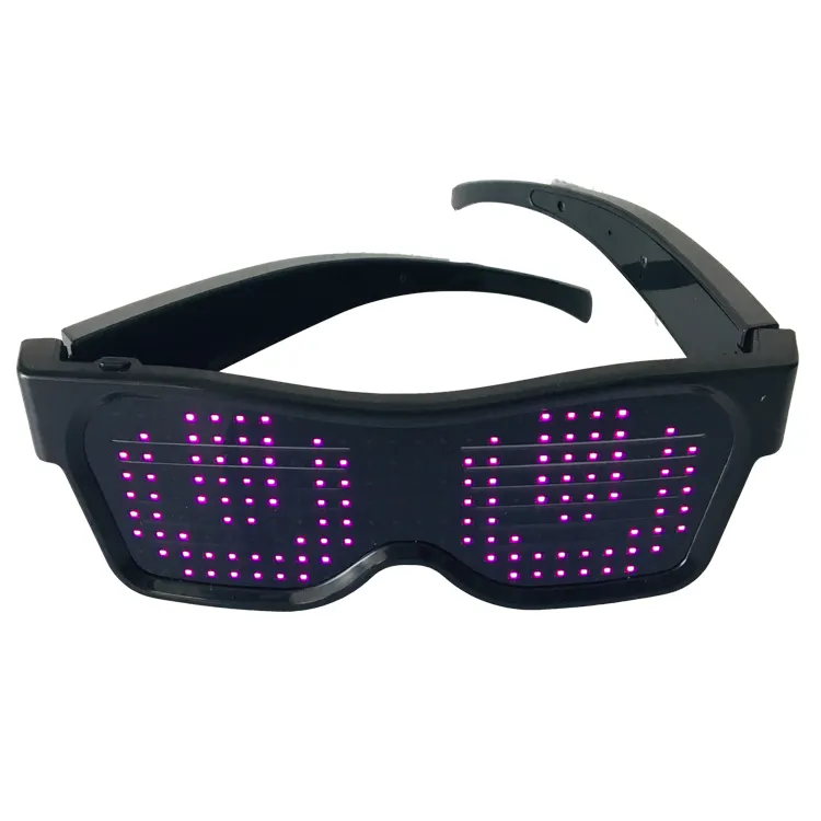 Rechargeable Light Up glasses LED Flashing Glasses Festival carnival Party LED Eye Glasses