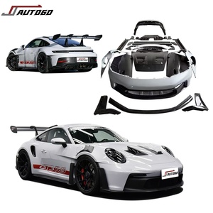 Kit de carrosserie en fibre de carbone sèche de conversion de modification automatique pour <span class=keywords><strong>Porsche</strong></span> <span class=keywords><strong>911</strong></span> 992 2019-2024 Mise à niveau vers la porte de capot de pare-chocs GT3 RS - Product Image 1