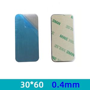 자동차 핸드폰 마운트 스탠드 용 강한 접착제가있는 자기 교체 원형 금속 플레이트 직사각형 디스크 철판 스티커 - Product Image 2