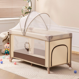 Lit bébé pliable multifonctionnel avec jouets et rangement, berceau portable pour nouveau-nés de 0 à 36 mois - Vente chaude - Product Image 1