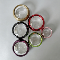 Pots en plastique multi-tailles avec couvercle à vis, pots d'échantillons cosmétiques vides pour crème pour les yeux