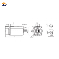Motor Servo Delta Original ECMA-GA1303RS 300W 220V 1000rpm Serie ASDA-A2, Motor Sin Escobillas de Alto Torque en Stock