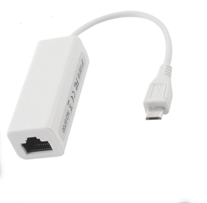 Adaptateur réseau <span class=keywords><strong>LAN</strong></span> Micro <span class=keywords><strong>USB</strong></span> 2.0 vers Fast Ethernet RJ45 100Mbps Blanc - Product Image 1